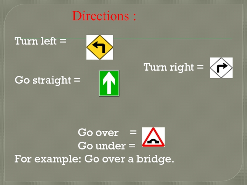 Giving directions презентация