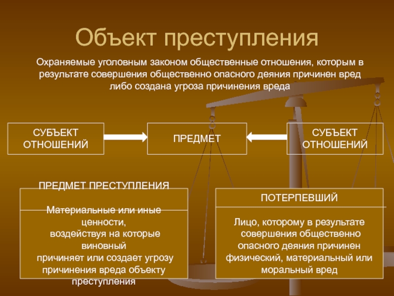 Экономические и общественные законы. Объект преступления это общественные отношения. Общественно опасное деяние. Общественные отношения охраняемые уголовным законом. Объект и предмет преступления.