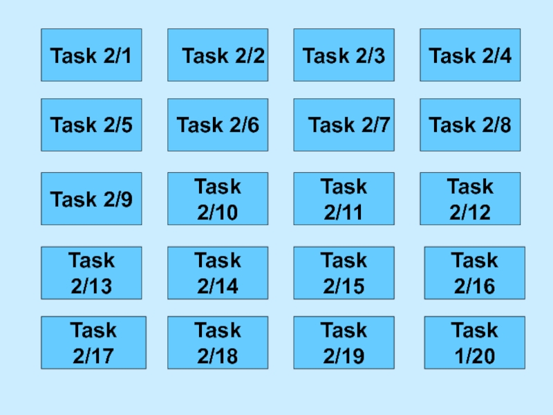 Task 2/1  Task 2/2 Task 2/3 Task 2/4 Task 2/5 Task