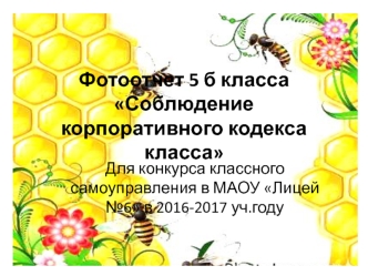 Корпоративный кодекс команды Пчелки