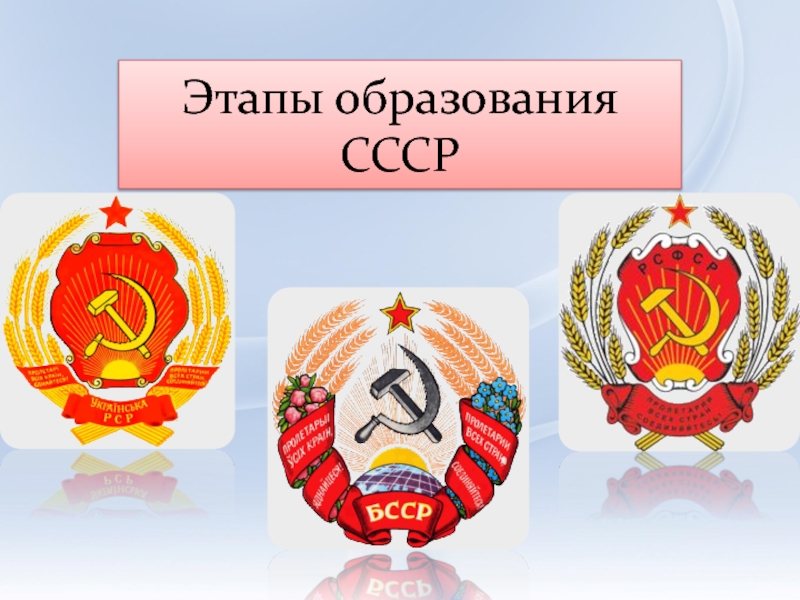 Реферат: Образование СССР и роль в нём Украины
