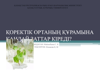 &#1178;ОРЕКТІК ОРТАНЫ&#1186; &#1178;&#1200;РАМЫНА &#1178;АНДАЙ ЗАТТАР КІРЕДІ