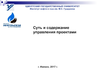 Суть и содержание управления проектами