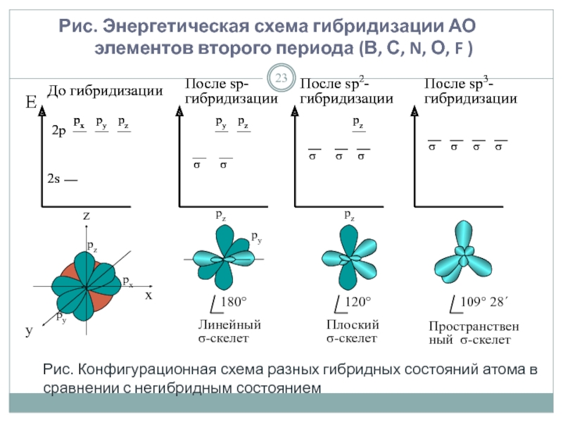 Sp2 гибридизация валентный угол