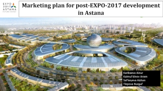 Marketing plan for post-EXPO-2017 development in Astana