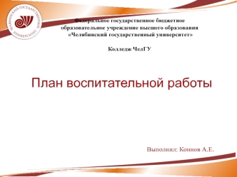 Воспитательная система учреждения среднего профессионального образования