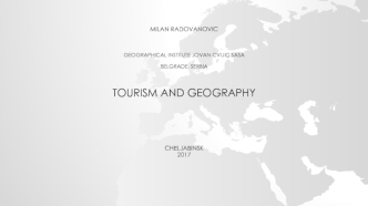 Tourism and geography