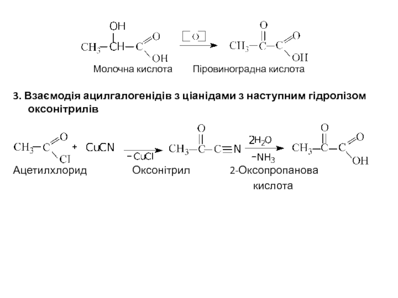 Реакция карбоновых кислот с солями. 2 Оксопропановая кислота. Ацетилхлорид и метанол. Ацетилхлорид. Оксопропановая кислота получение.