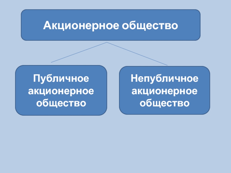 Между акционерным обществом. Классификация акционерных обществ.