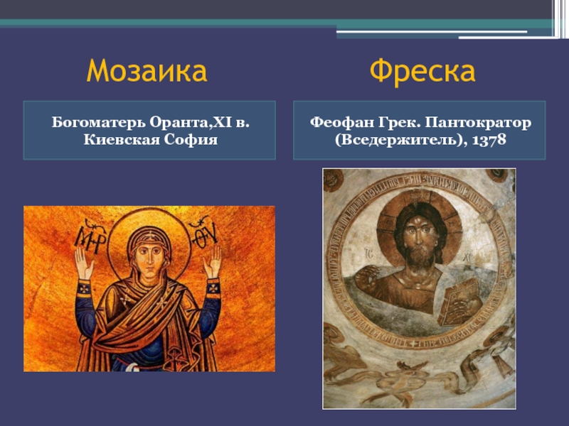 Слово мозаика с латинского означает. Богоматерь Оранта фреска. Мозаика древней Руси Богоматерь Оранта.