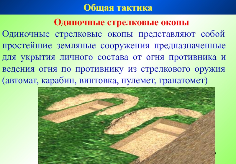 Инженерное оборудование и маскировка позиций план конспект