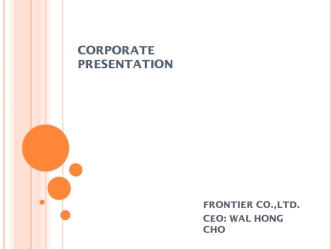 Frontier Corporate Presentation