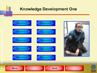 Diving. Knowledge development one