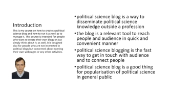 Seven tips for political science blog