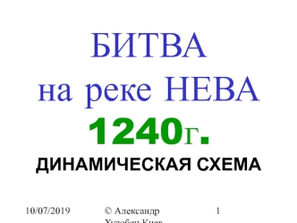 Битва на реке Нева 1240 год