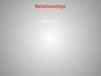 Relationships. Vocabulary