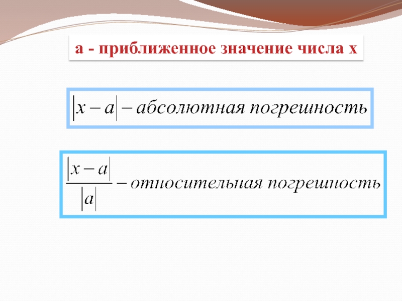 Погрешность и точность приближения 8 класс макарычев презентация