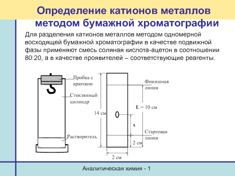 Бумажная хроматография презентация