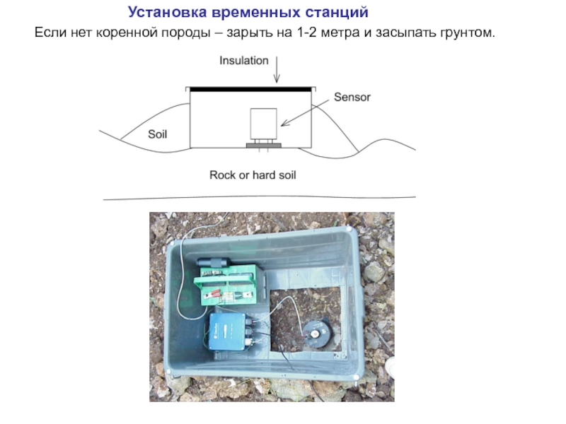 Установить временные