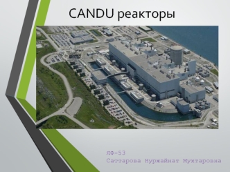 CANDU реакторы