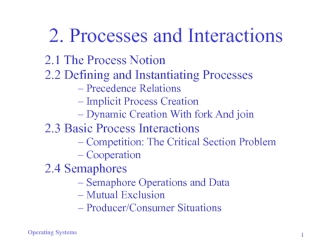 Processes and interactions