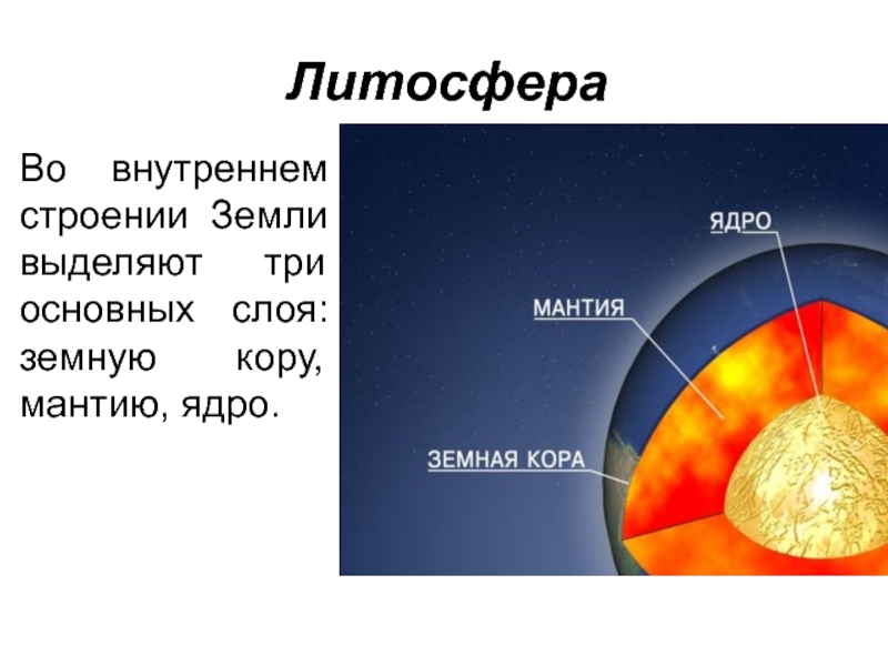 На земле выделяют