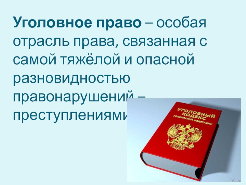 Презентация по обществу 9 класс уголовно правовые отношения