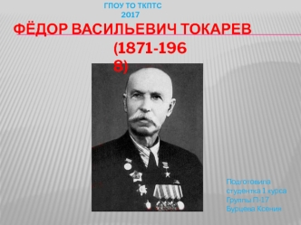 Фёдор Васильевич Токарев (1871-1968)