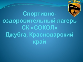 Спортивно-оздоровительный лагерь СК СОКОЛ, поселок Джубга, Краснодарский край