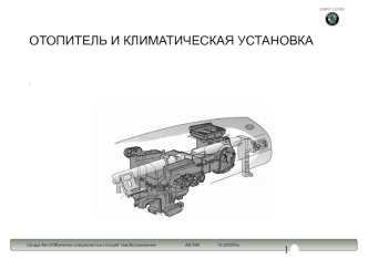 Отопитель и климатическая установка в современных автомобилях