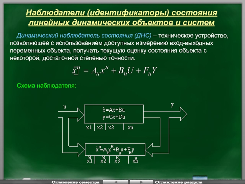 Схема переменных состояний тау