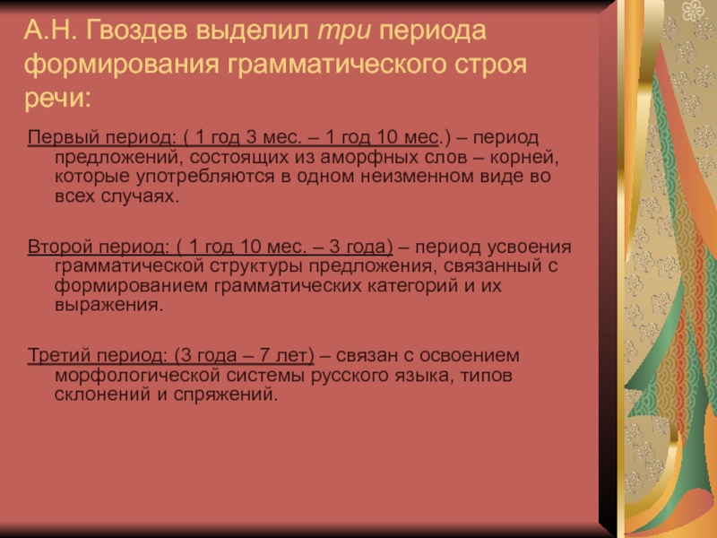 Стоили речи. Периоды формирования грамматического строя речи по Гвоздеву. Гвоздев периоды развития грамматического строя речи. Этапы формирования грамматического строя речи по а.н Гвоздеву. Три периода формирования грамматического строя речи описал:.