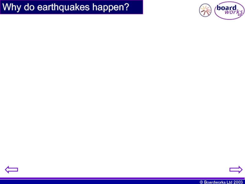 Why do earthquakes happen?