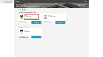 Logo Project Status and Notification