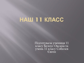 Наш 11 класс