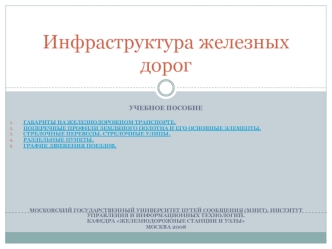 Инфраструктура железных дорог