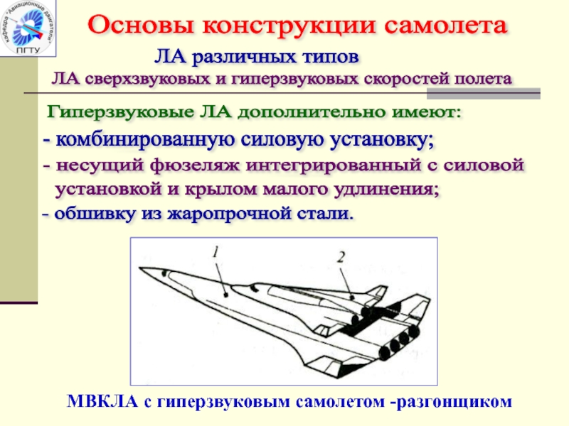 Презентация конструкция самолета