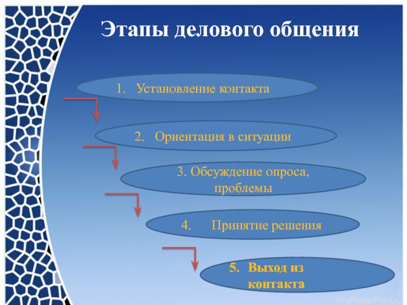 Этапы деловой презентации