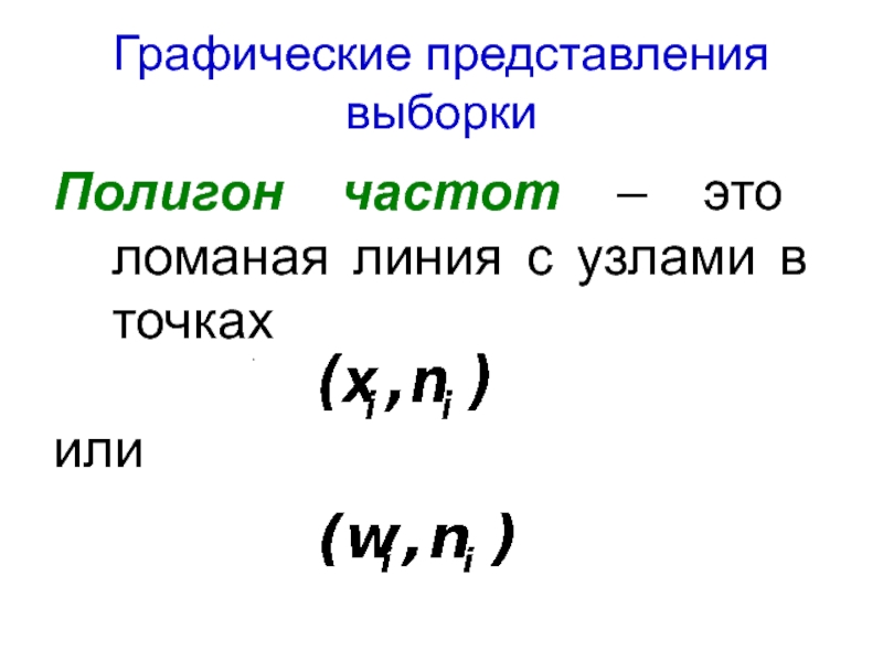 Графическое представление выборки