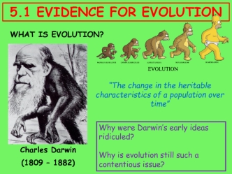 Evidence for Evolution