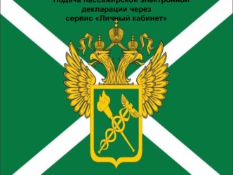 Подача пассажирской электронной декларации через сервис Личный кабинет