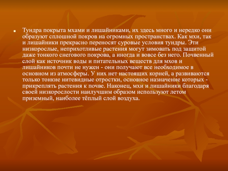 Почему растительность не образует сплошного покрова