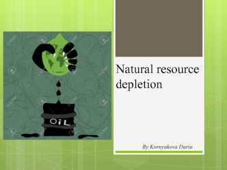 Natural resource depletion