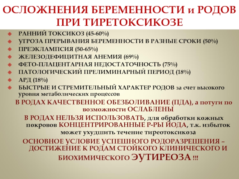 Срочные роды осложнения