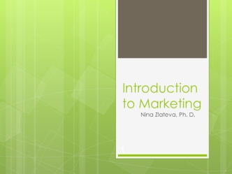 Introduction to Marketing