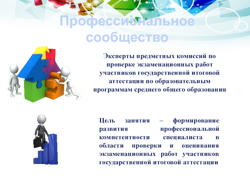 Задачи профессиональных сообществ. Эксперт предметной комиссии. Программы обучения экспертов предметных комиссий. Правила работы эксперта и предметной комиссии. Работа в профессиональном сообществе.