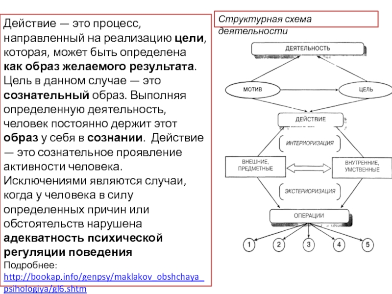 Свернутой схемой деятельности