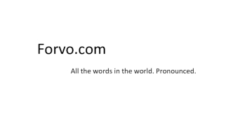 Сайт Форво (Forvo.com)