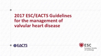 2017 ESC/EACTS Guidelines for the management of valvular heart disease