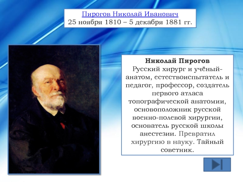 28 декабря 1881. Основоположник анатомии. Создатель современной анатомии.